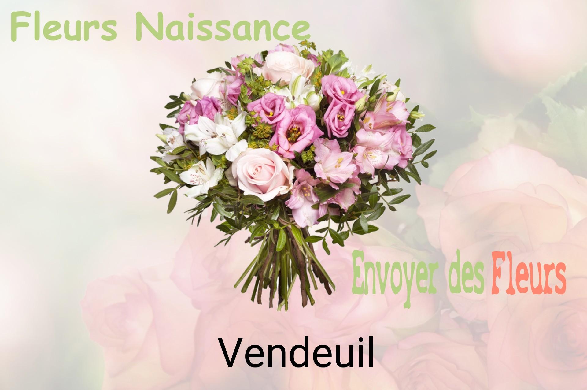 Bouquet de fleurs de naissance livré à Vendeuil